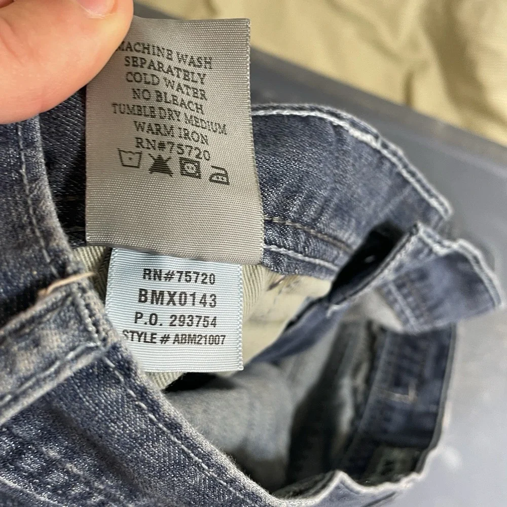 BKE Aiden Bootleg Jeans Mens 30S (30x29) Blue Medium Wash Bootcut Denim